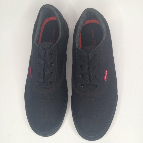 LEVI'S Canvas Shoes Low Top Lace Up Sneakers 8 - Picture 5 of 9